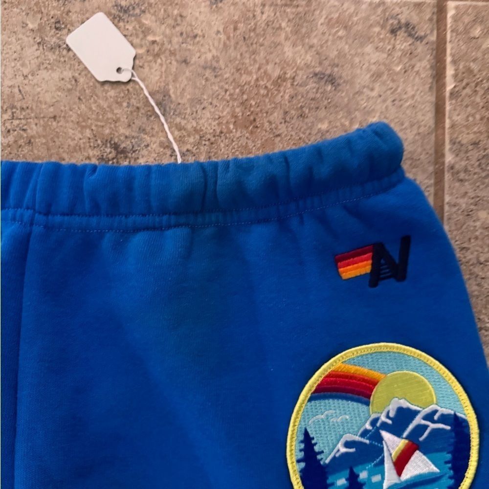 Aviator Nation VINTAGE PATCH CREW & SWEATPANTS - OCEAN - Picture 4 of 10